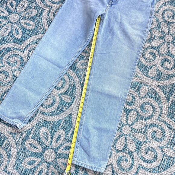 American Apparel High Waist‎ Denim Jean Light Wash Mom Jeans - Size 31 - Picture 9 of 10
